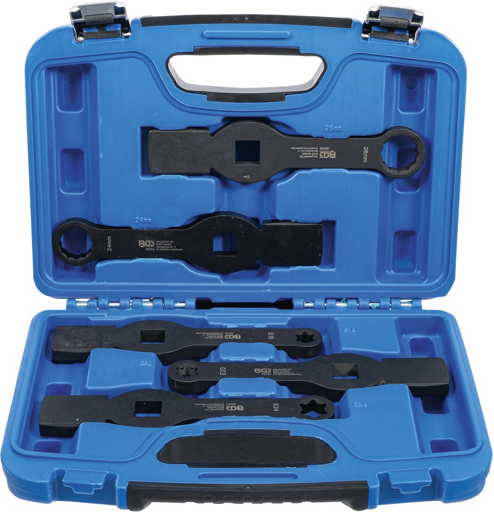 BGS 35310 Satz Schlagringschlüssel Zwölfkant / E-Profil (für Torx) 5-teilig