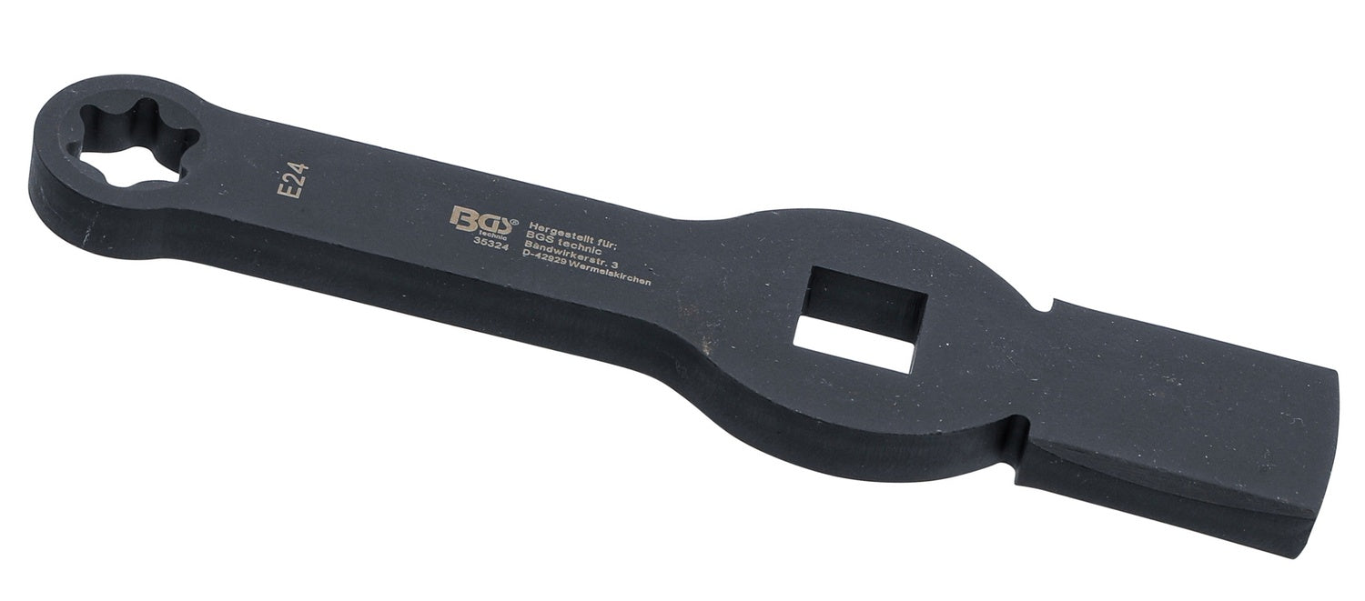 BGS 35324 Ring-Schlagschlüssel 24mm E-Profil mit 2 Schlagflächen