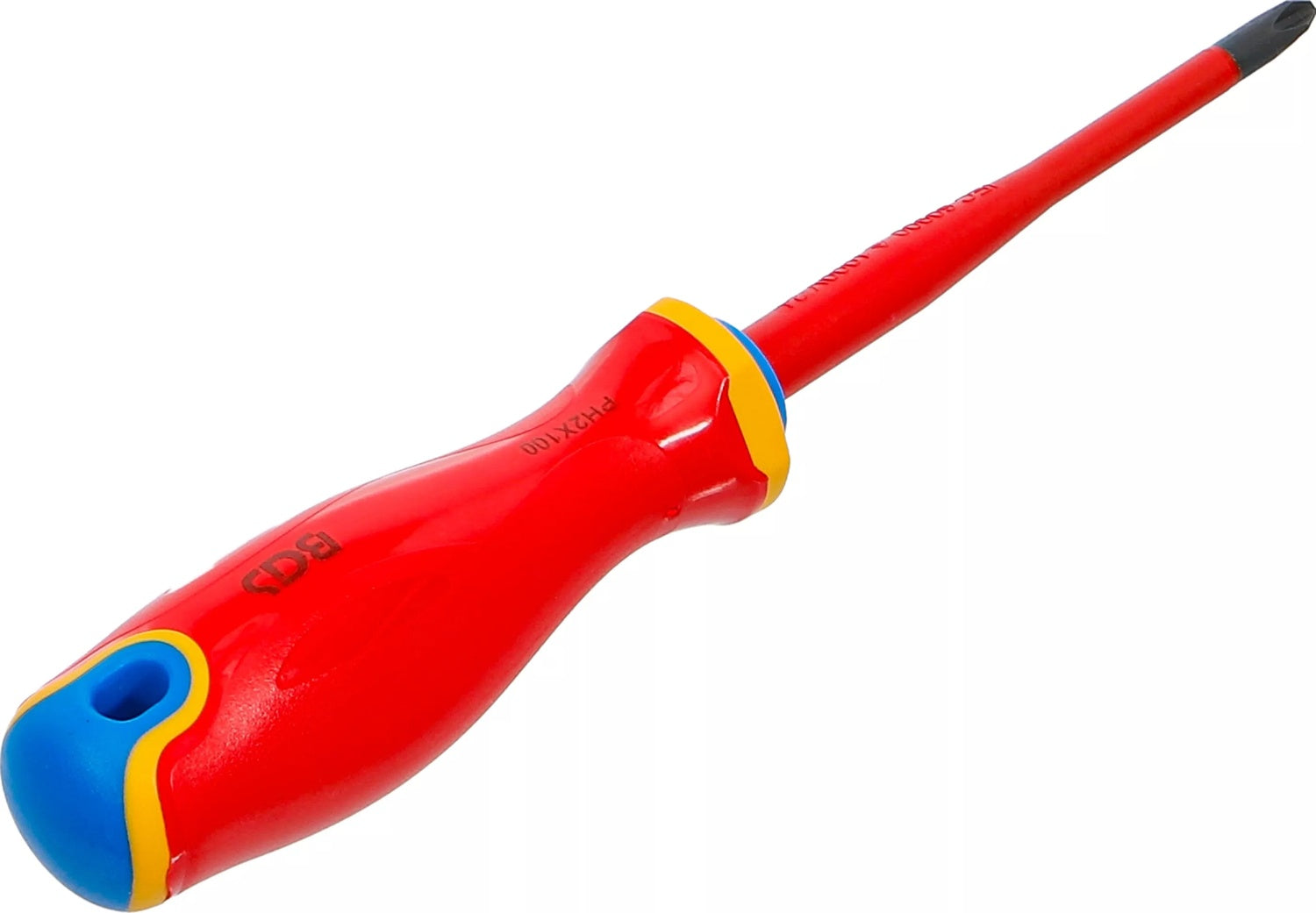 BGS 35860 VDE Schraubendreher extra dünne Spitze Kreuzschlitz PH2