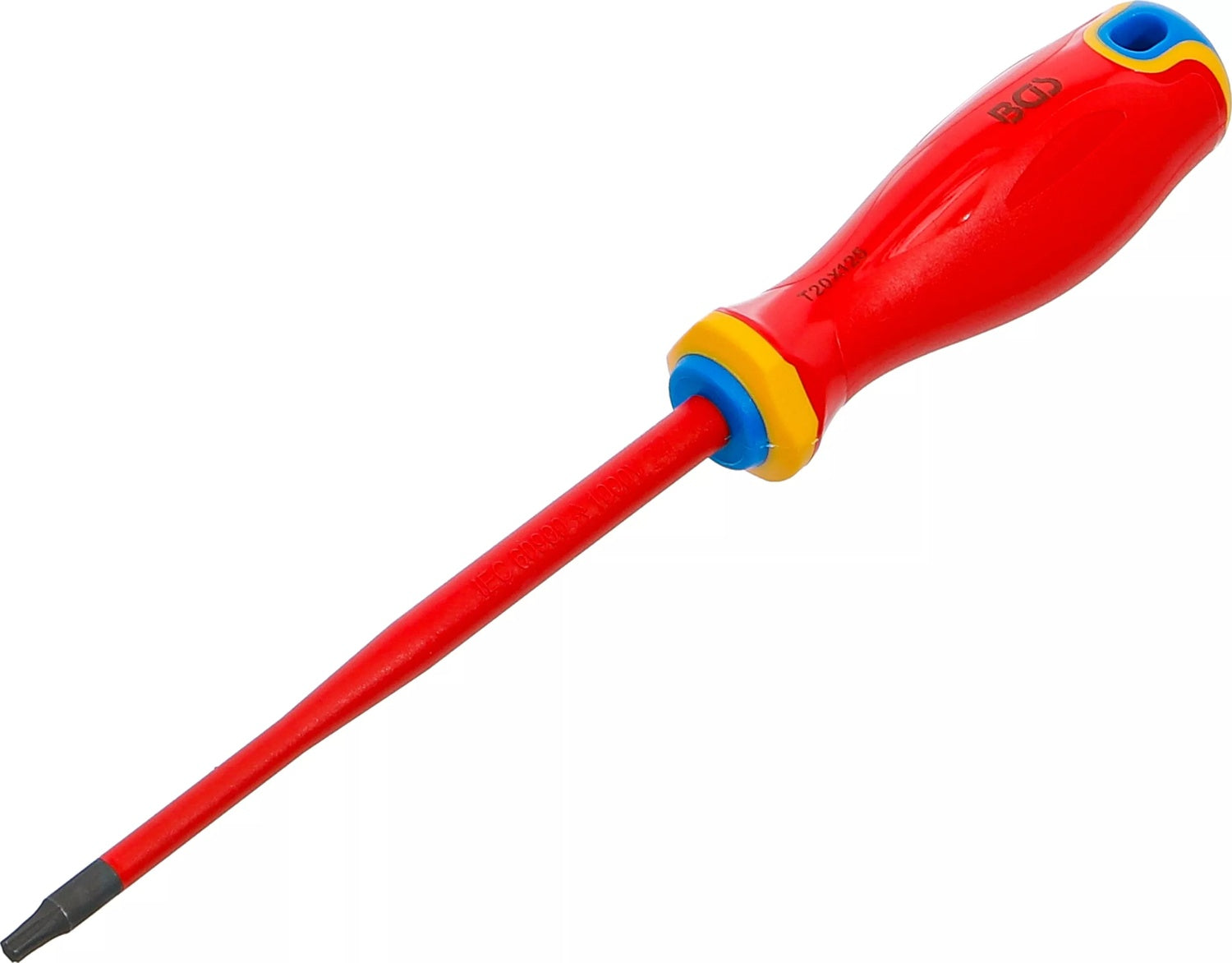 BGS 35865 VDE Schraubendreher extra dünne Spitze T-Profil (für Torx) T20