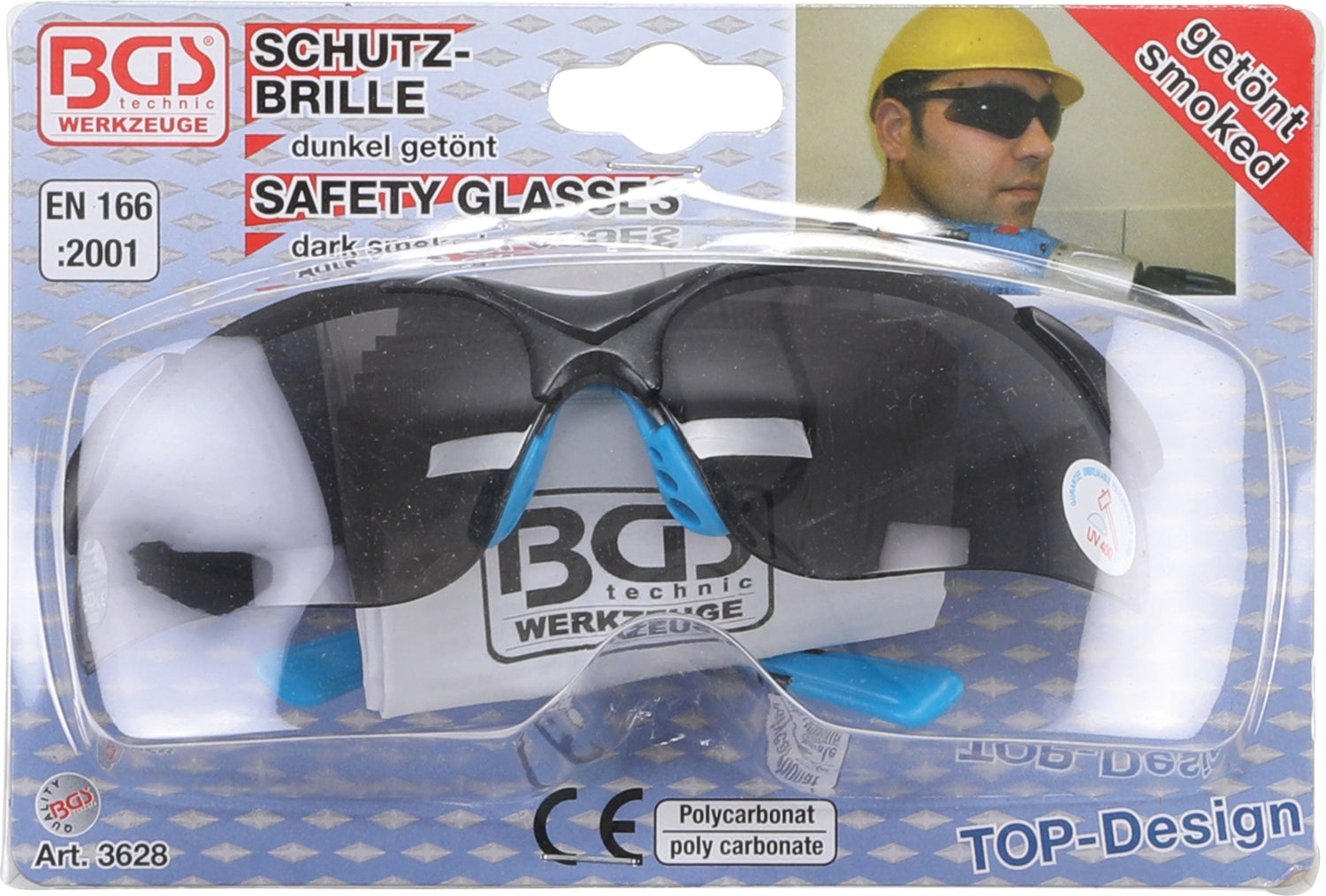 BGS 3628 Schutzbrille grau getönt mit UV Schutz