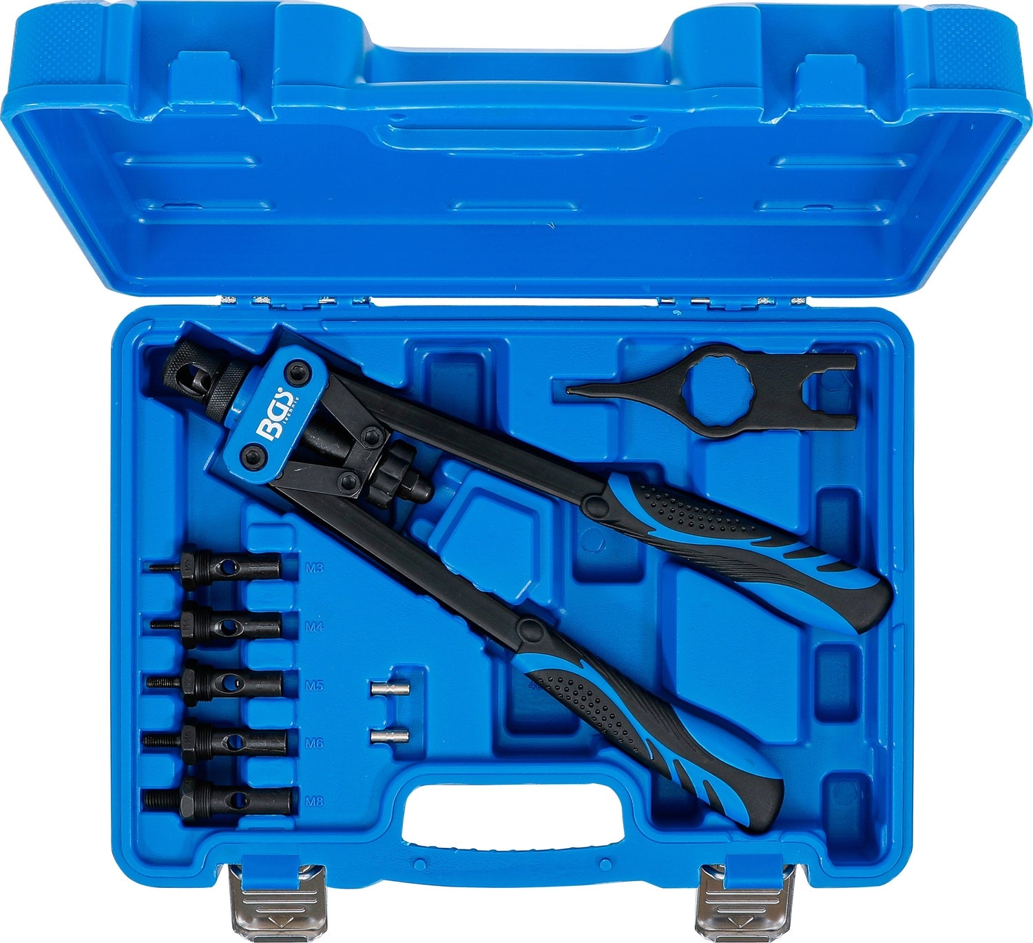 BGS 404 Satz Nietzange für Nietmuttern M3 - M4 - M5 - M6 - M8 7 teilig