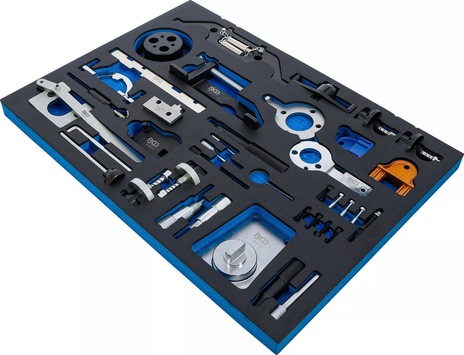 BGS 4138 Satz Einstellwerkzeug für Motor Opel Chevrolet Saab Fiat Lancia Suzuki Ford, Werkstattwageneinlage 3/3