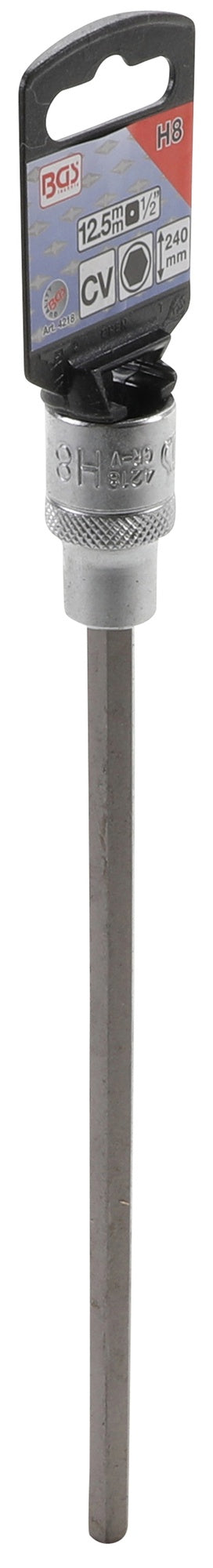 BGS 4218 Biteinsatz Innensechskant 8mm HX8 Länge 240mm Antrieb 12,5mm (1/2")