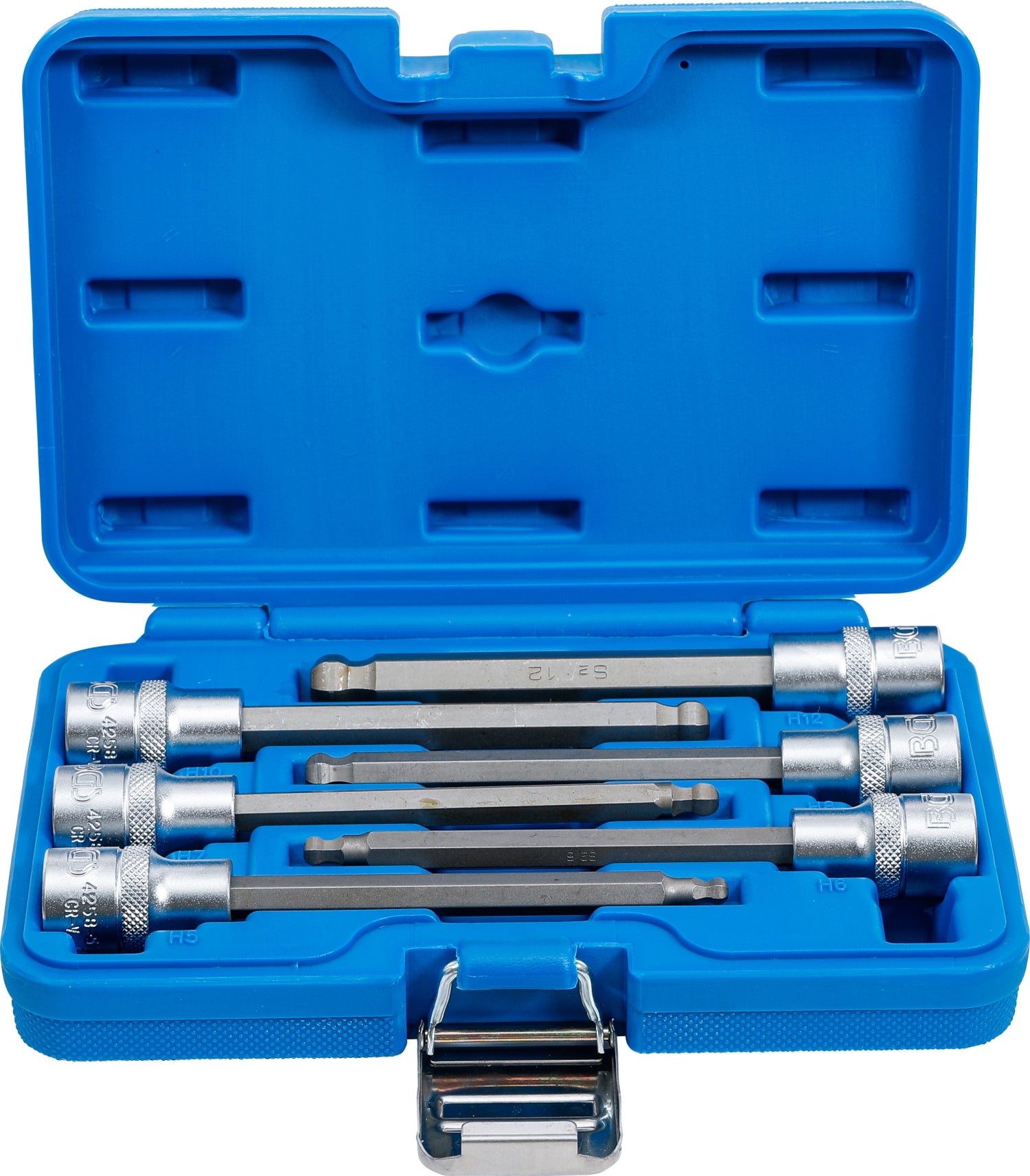 BGS 4258 Satz Bit Nuss Innensechskant mit Kugelkopf 5-12mm 140mm lang