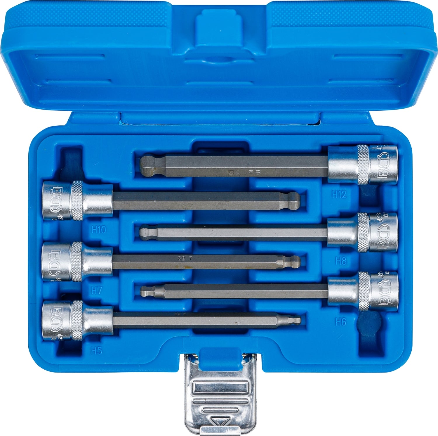BGS 4258 Satz Bit Nuss Innensechskant mit Kugelkopf 5-12mm 140mm lang