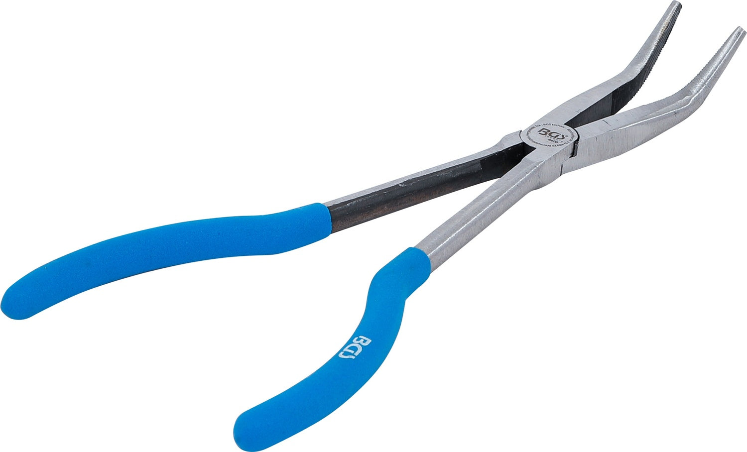 BGS 4406 Zange Telefonzange extra lang 45° gebogen Länge 280mm