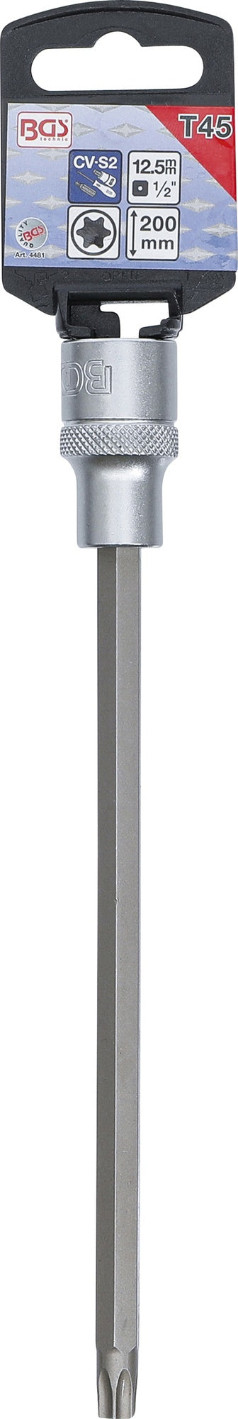 BGS 4481 Biteinsatz T-Profil (für Torx) T45 Länge 200mm Antrieb 12,5mm (1/2")
