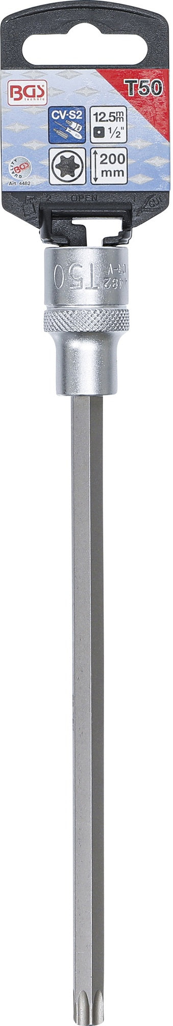 BGS 4482 Biteinsatz T-Profil (für Torx) T50 Länge 200mm Antrieb 12,5mm (1/2")
