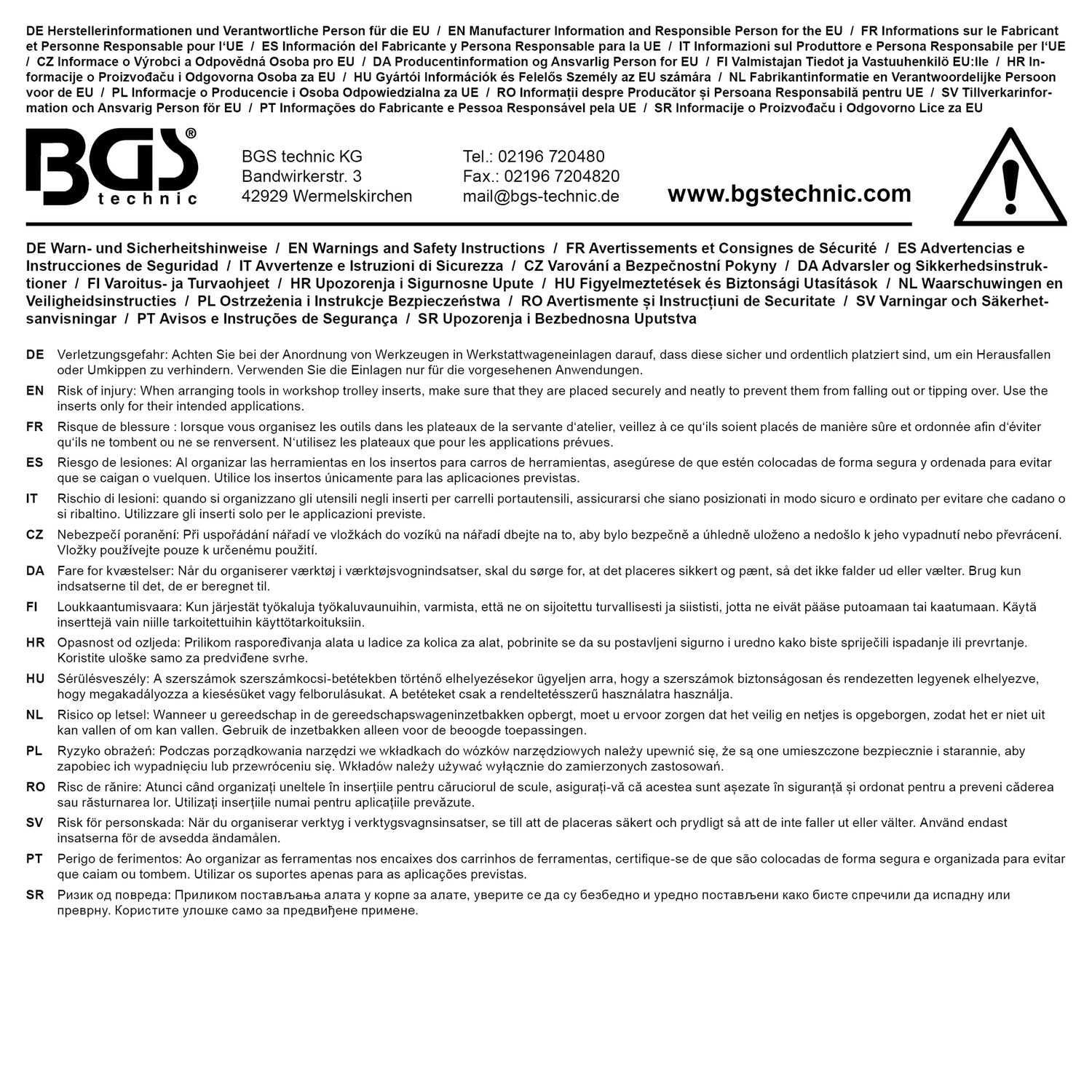 BGS 4792 Satz Maulring Doppelring Doppelmaul Ratschenringmaul Schlüssel Werkstattwageneinlage XL 57 teilig