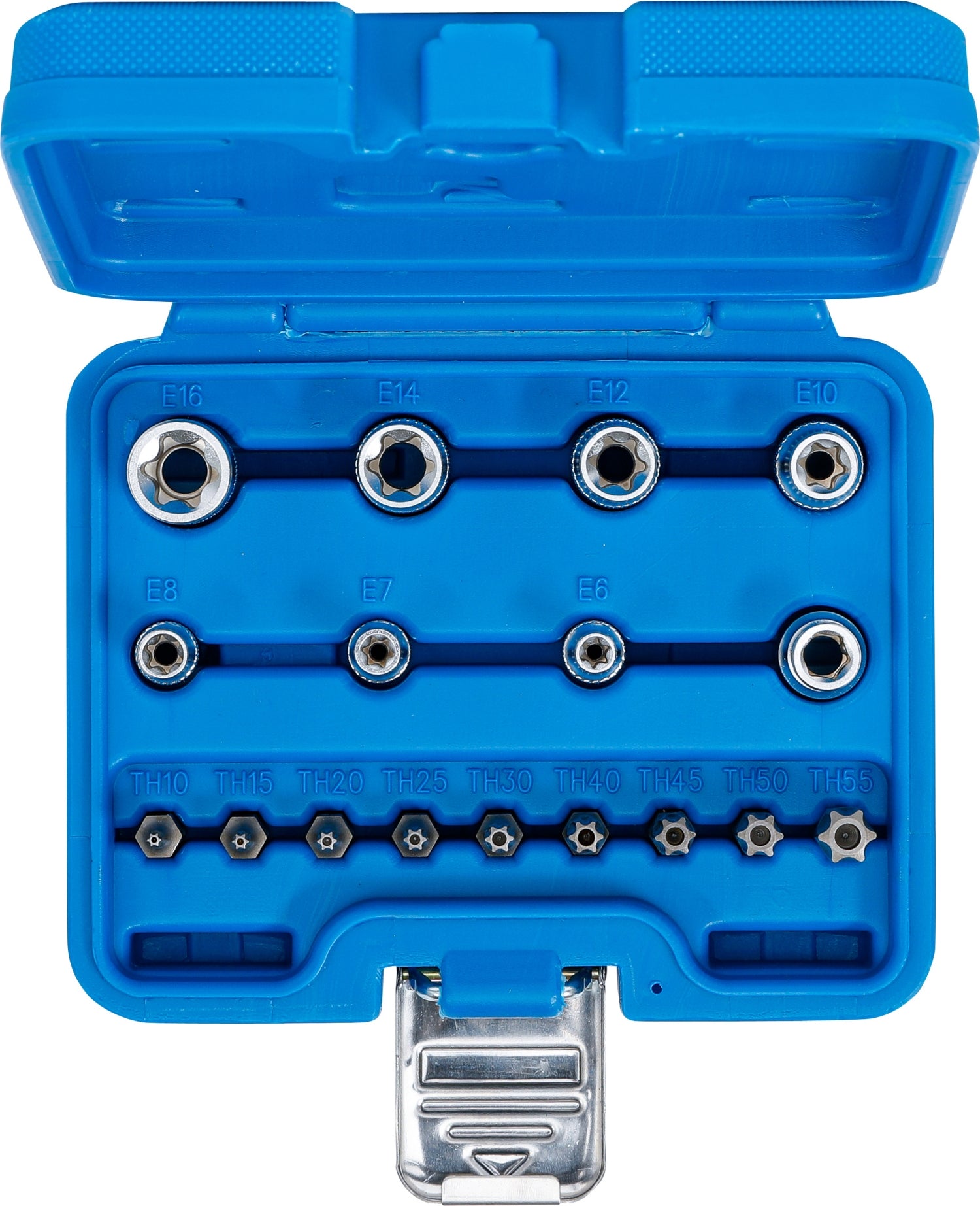 BGS 5023 Satz Bits und Steckschlüssel E-Profil / T-Profil (für Torx) 17 teilig