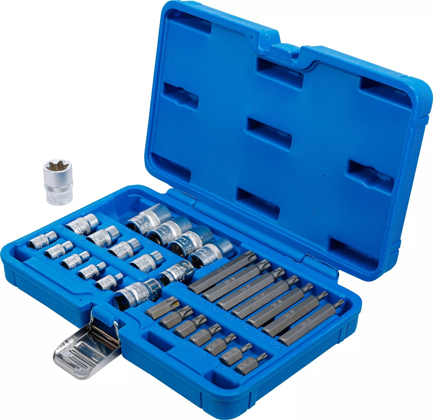 BGS 5025 Satz Bits und Steckschlüssel E-Profil T-Profil (für Torx) 30 teilig
