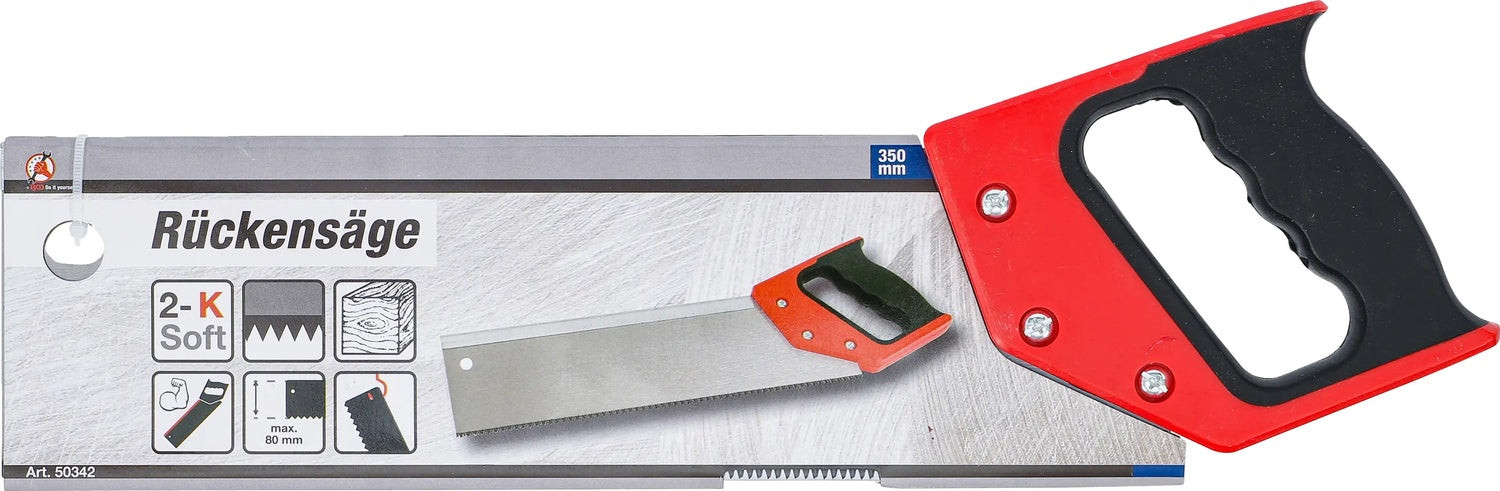 BGS DIY 50342 Rückensäge Länge 350mm Holzbearbeitung Säge