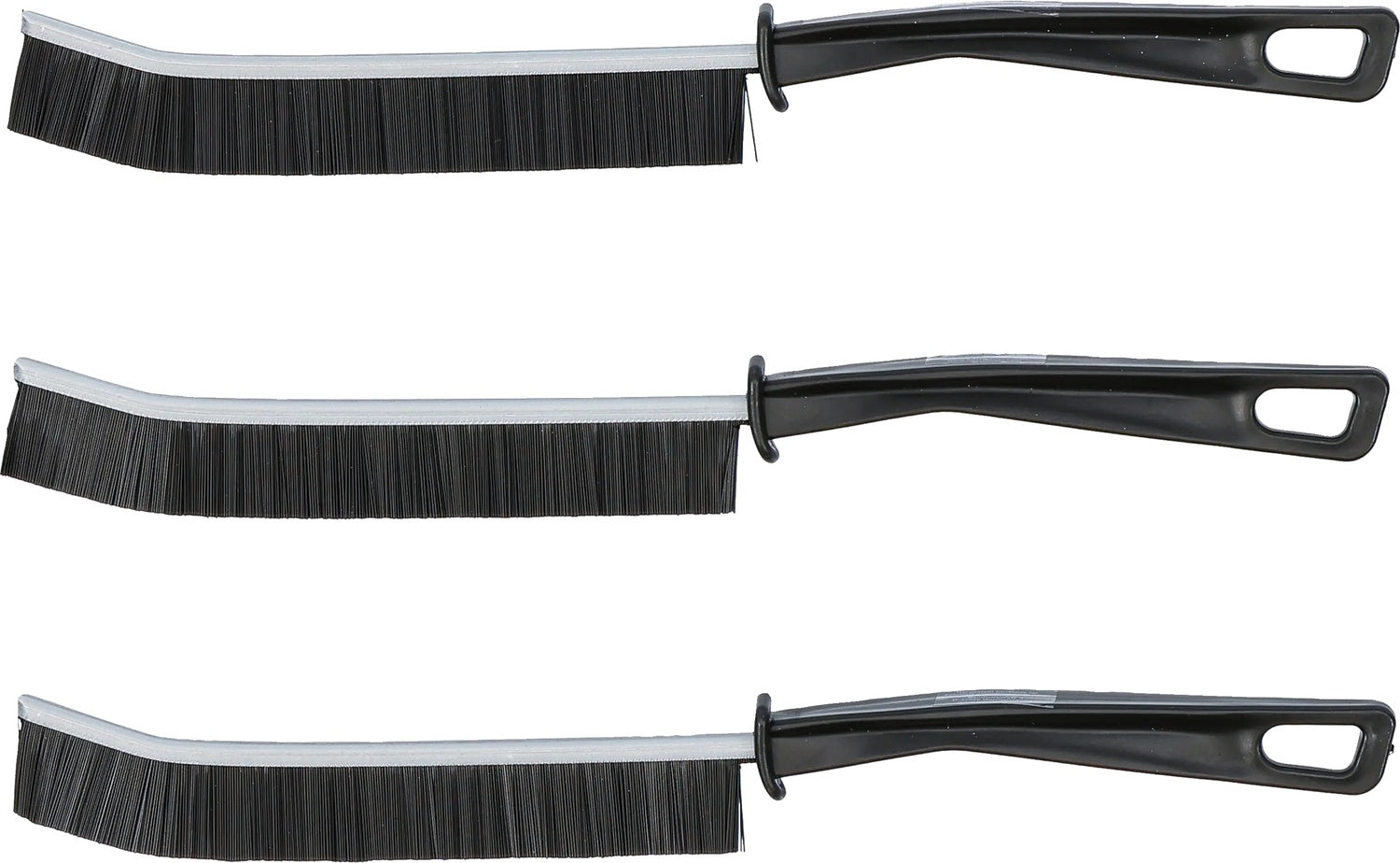 BGS DIY 50915 Satz Ecken Reinigungsbürsten Hartborsten Länge 260mm 3 teilig