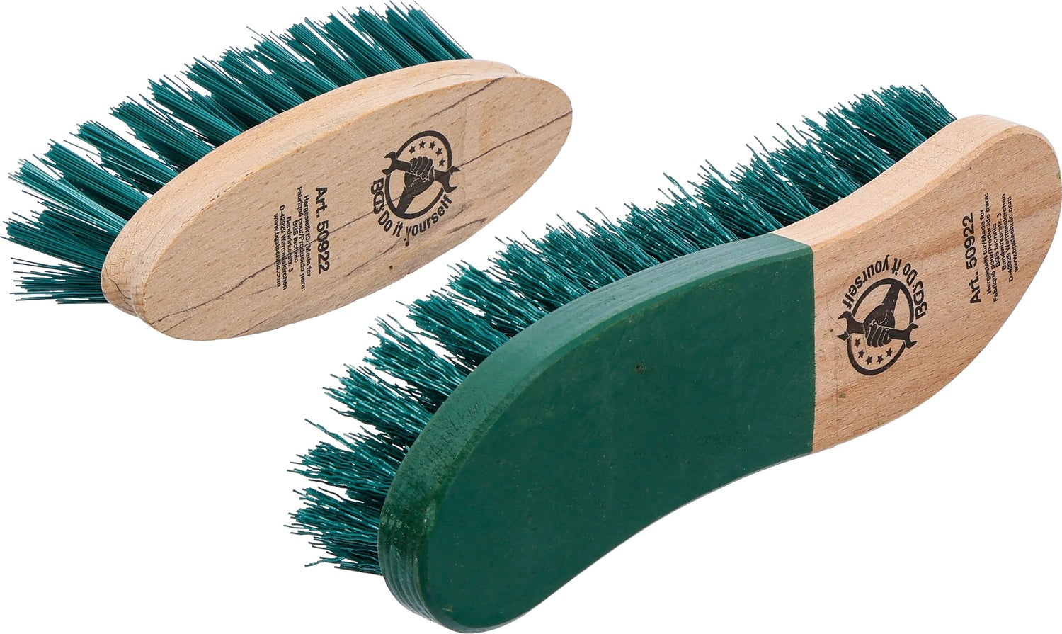 BGS DIY 50922 Satz Scheuerbürsten 2 teilig Handbürste Handschrubber