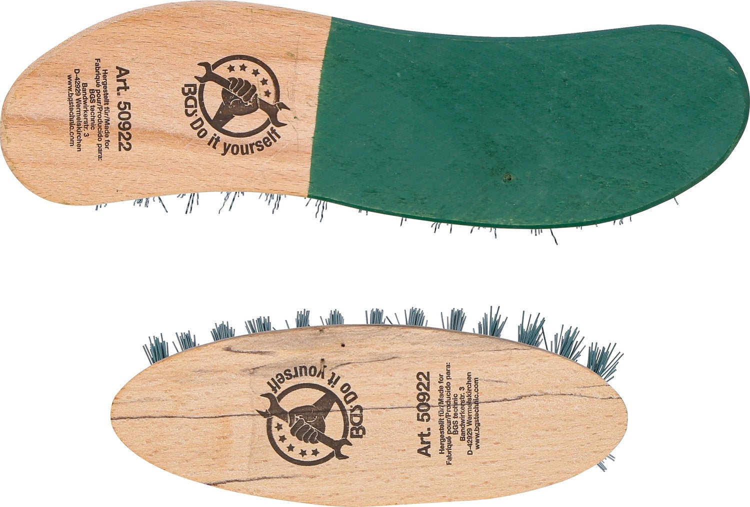 BGS DIY 50922 Satz Scheuerbürsten 2 teilig Handbürste Handschrubber