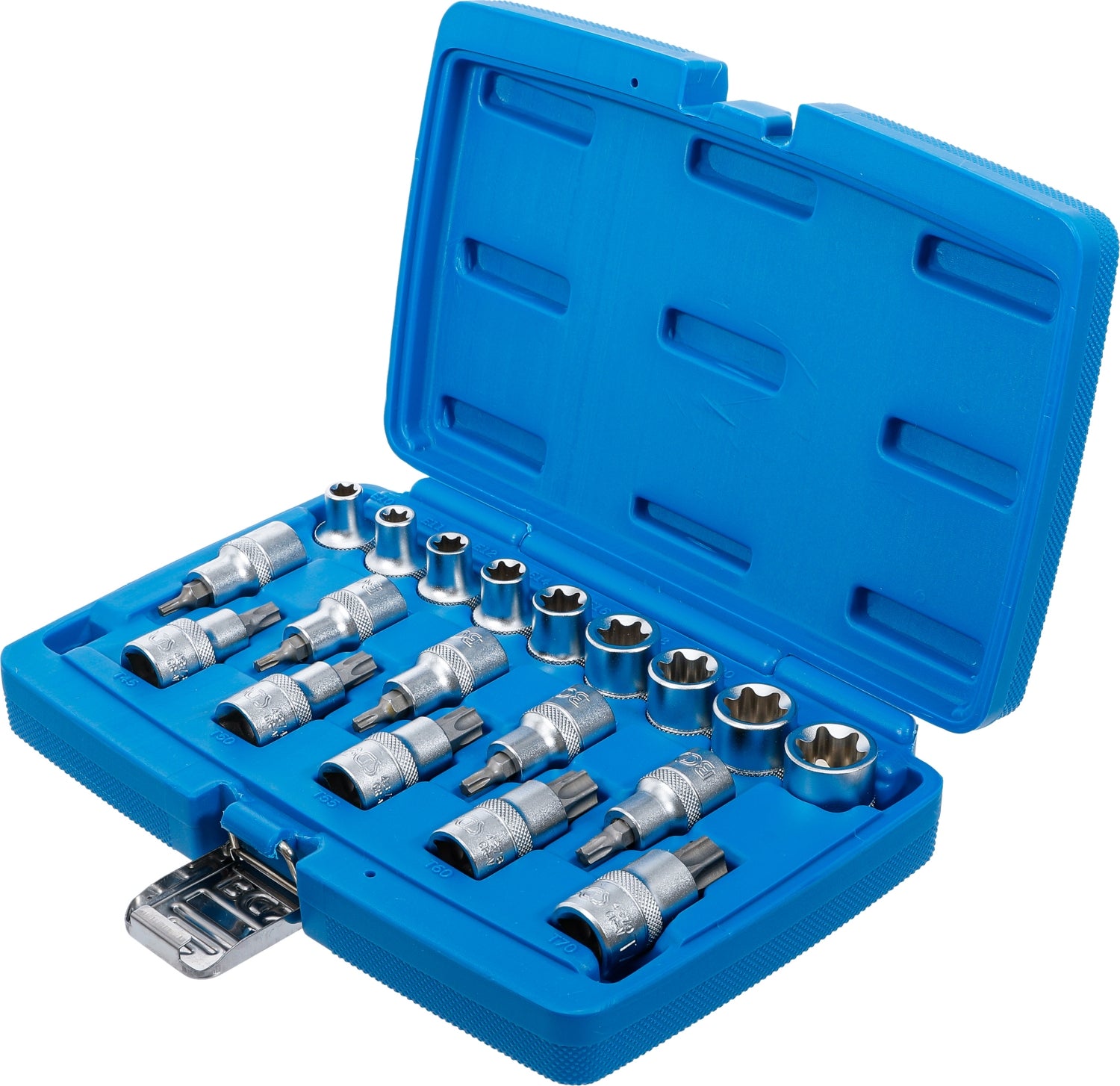 BGS 5100 Satz TORX Nüsse / Steckschlüssel innen und außen E-Profil 19teilig