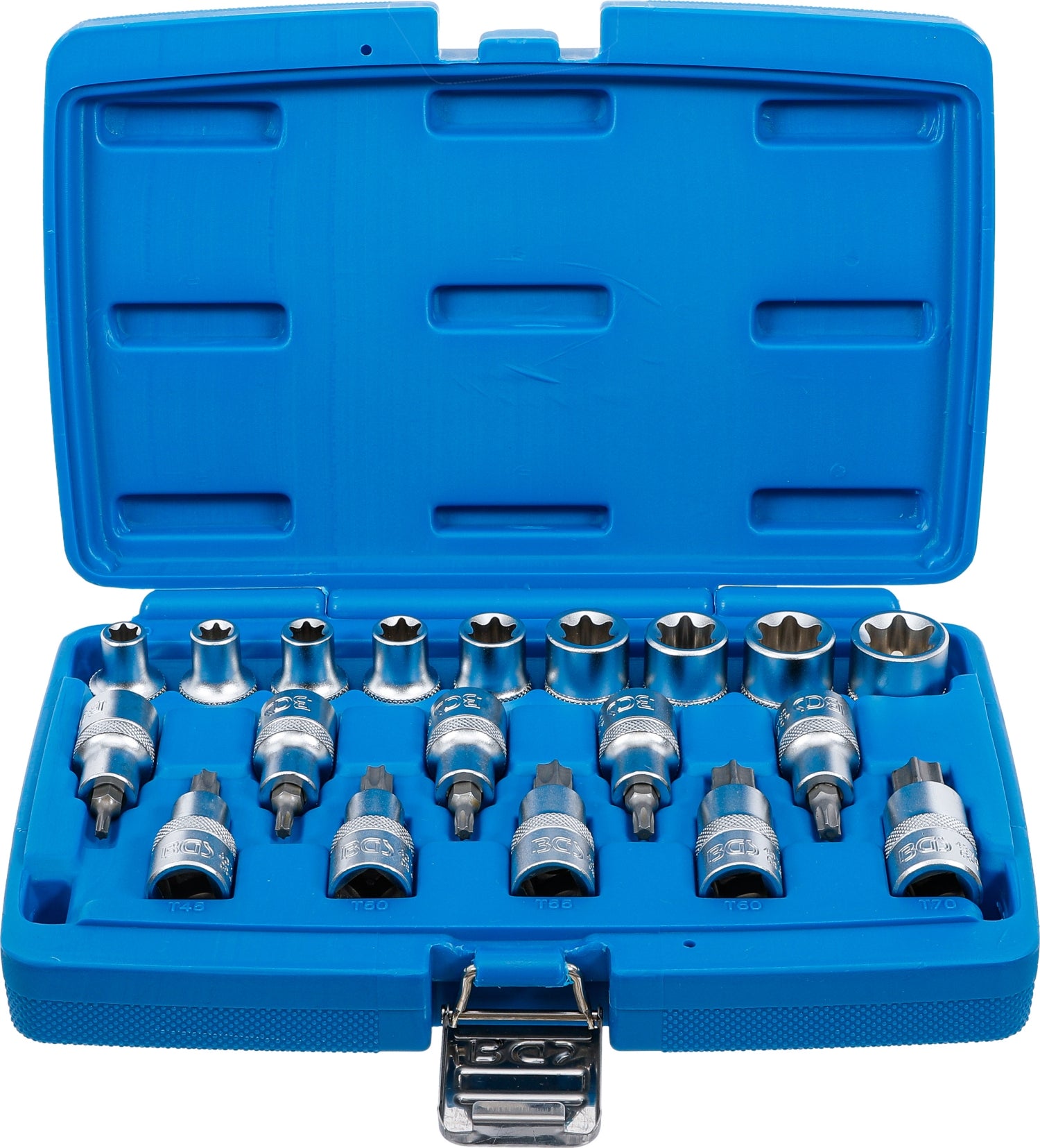 BGS 5100 Satz TORX Nüsse / Steckschlüssel innen und außen E-Profil 19teilig