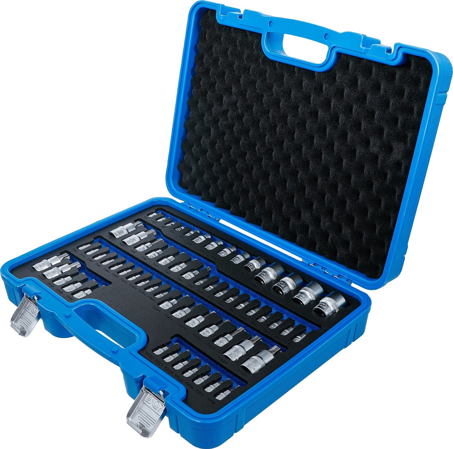 BGS 5135 Satz Biteinsätze Steckschlüsseleinsätze E-Profil T-Profil Torx mit/ohne Bohrung TP-Profil Torx Plus