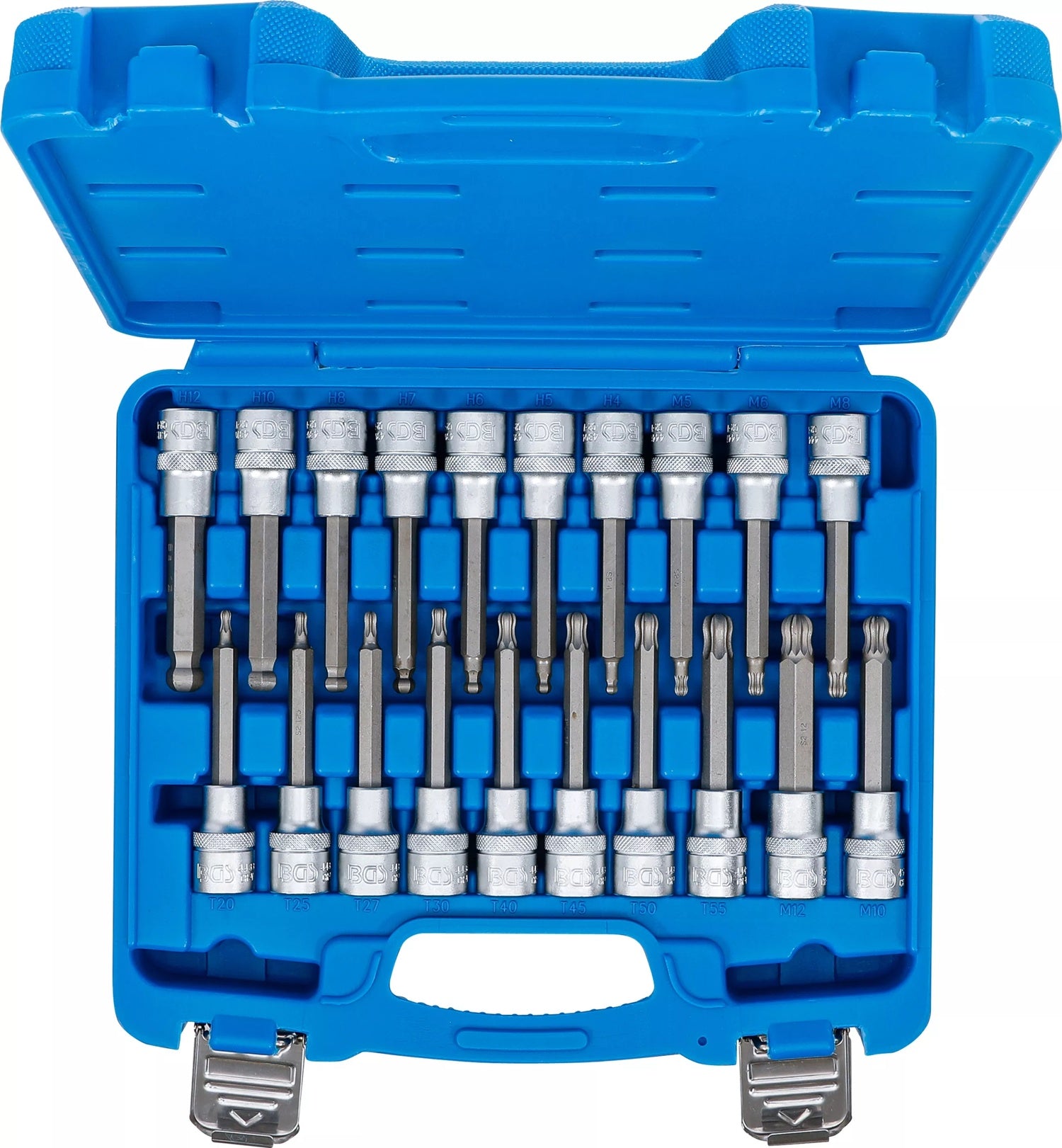 BGS 5170 Satz Biteinsätze Innenvierkant 12,5mm (1/2") Innensechskant T-Profil (für Torx) Innenvielzahn (für XZN) mit Kugelkopf