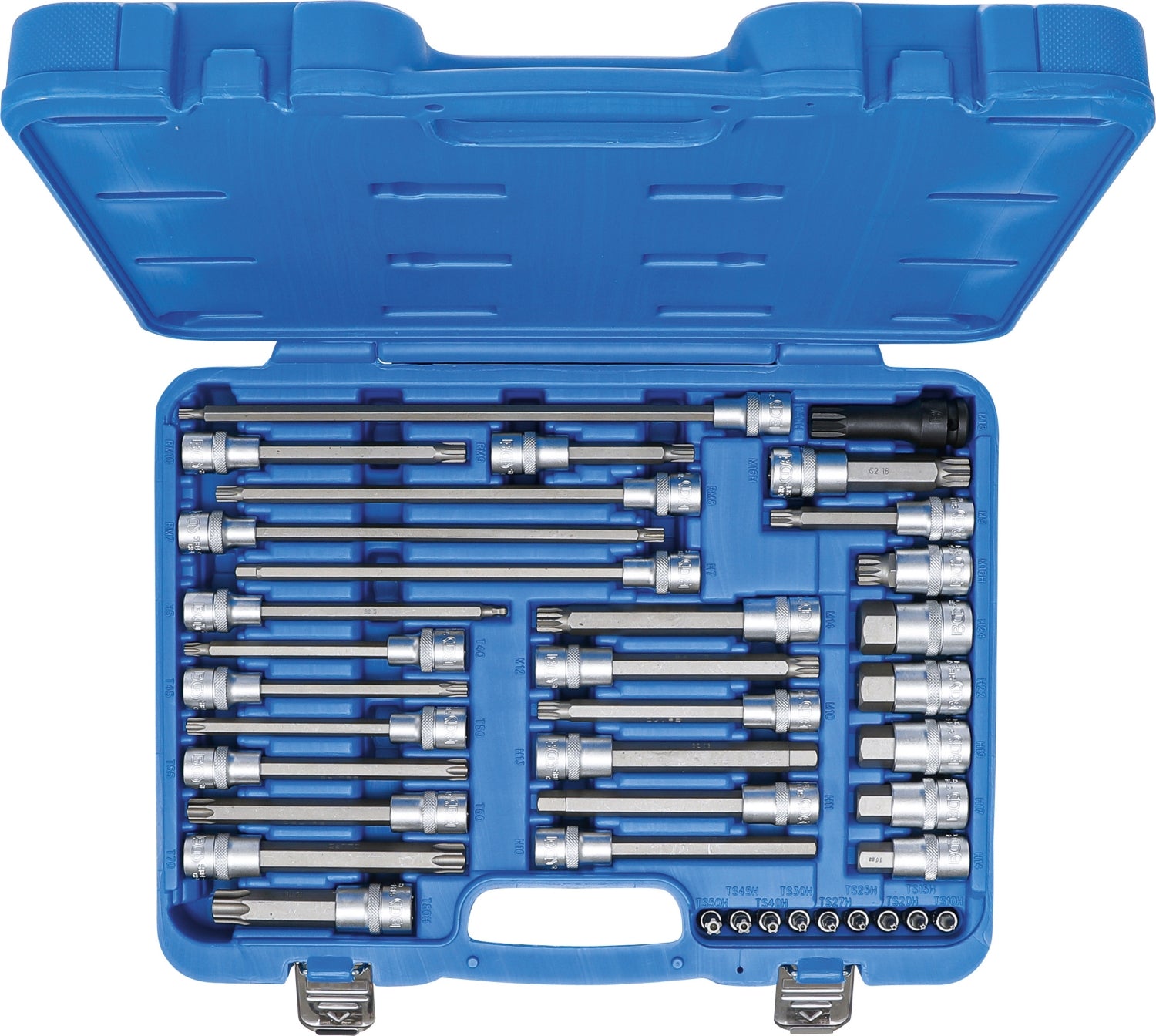 BGS 5184 Bitsatz KfZ Werkstatt Spezial 6-kant Torx Ribe Innenvielzahn 38 teilig im Koffer