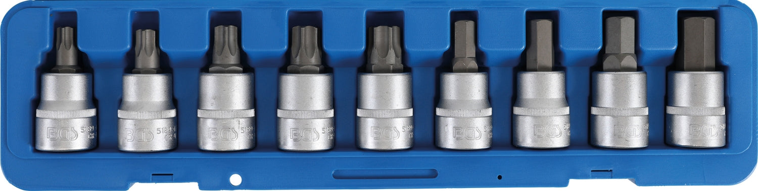 BGS 5189 Satz Biteinsätze Innensechskant Antrieb 20mm (3/4") T-Profil (für Torx)