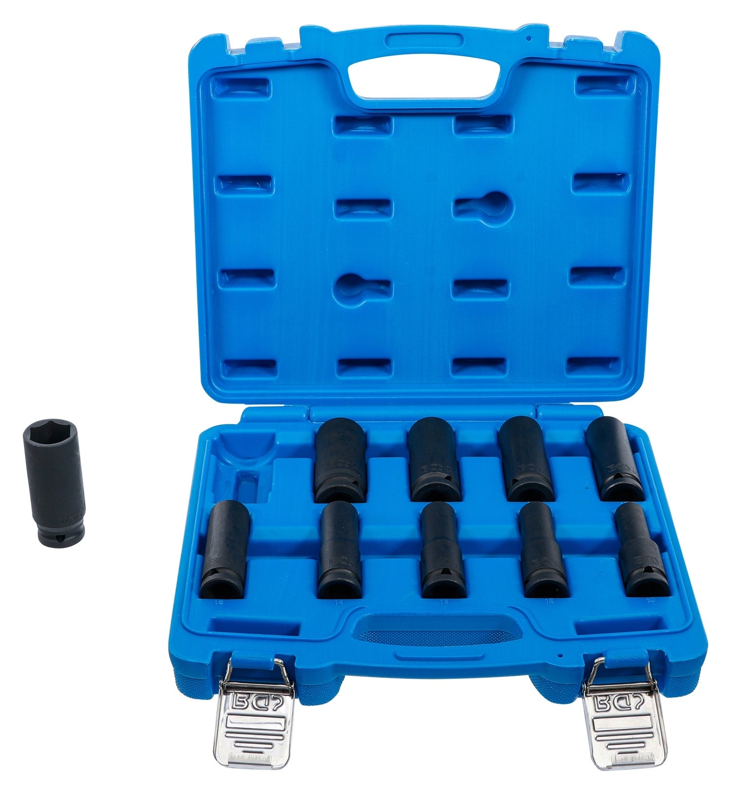 BGS 5206 IMPACT Nüsse tiefe Ausführung 10 - 24 mm Antrieb 12,5mm (1/2') für Schlagschrauber