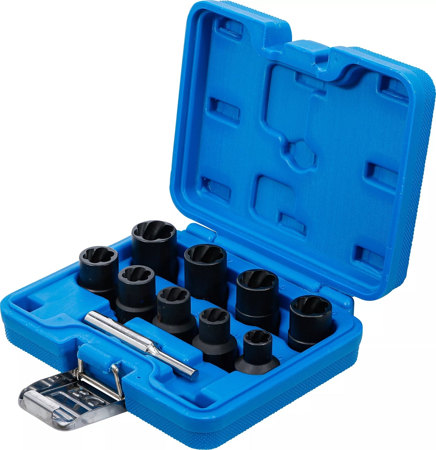 BGS 5266 Satz Spiralnut Nüsse / Spiralnuteinsätze zum Lösen beschädigter Schrauben / Muttern - 10 teilig