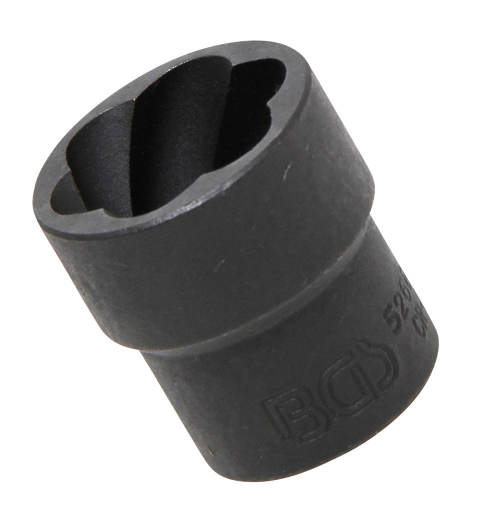 BGS 5268-22 Steckschlüsseleinsatz Spiralprofil Schraubenausdreher SW 22mm Antrieb 12,5mm (1/2")