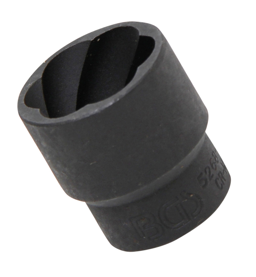 BGS 5268-24 Steckschlüsseleinsatz Spiralprofil Schraubenausdreher SW 24mm Antrieb 12,5mm (1/2")