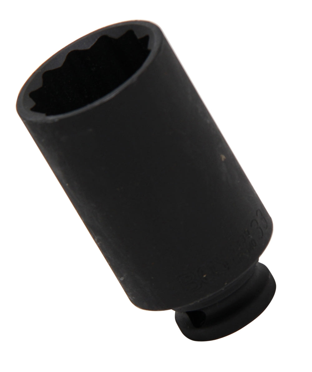 BGS 5339 Impact Nuss / Krafteinsatz Zwölfkant SW 33mm Antrieb 12,5mm (1/2") für Schlagschrauber geeignet