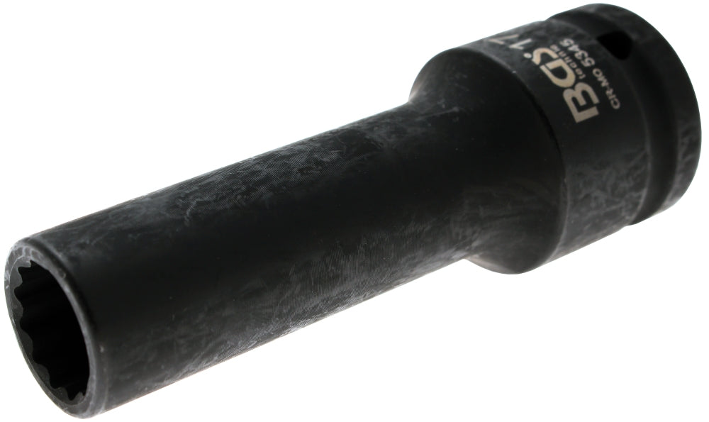 BGS 5345 Impact Nuss 17mm Zwölfkant lang/tief Antrieb 20mm (3/4") für Schlagschrauber