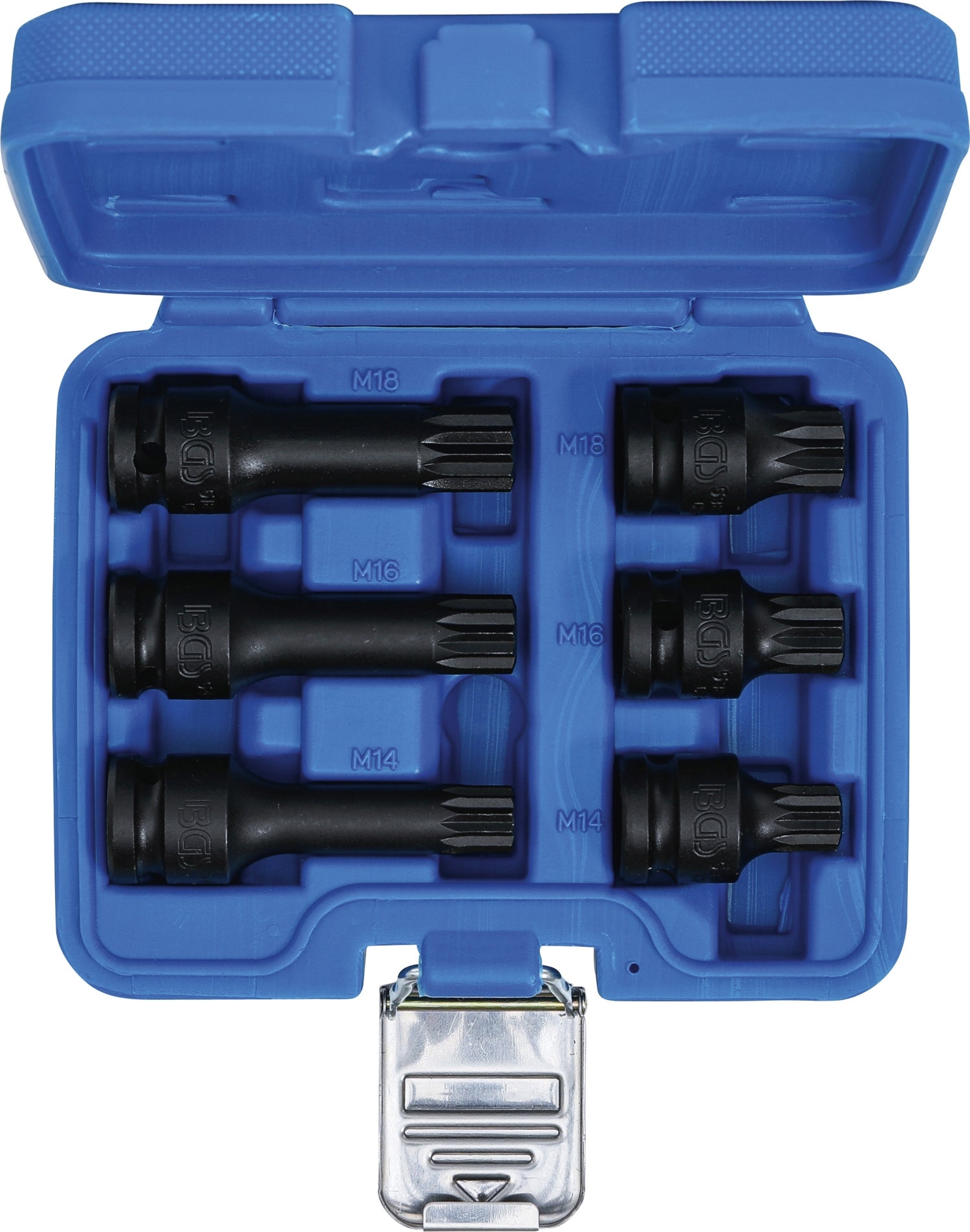 BGS 5380 IMPACT Satz Nüsse Vielzahn XZN M14  M16 M18 Antrieb 12,5mm (1/2")