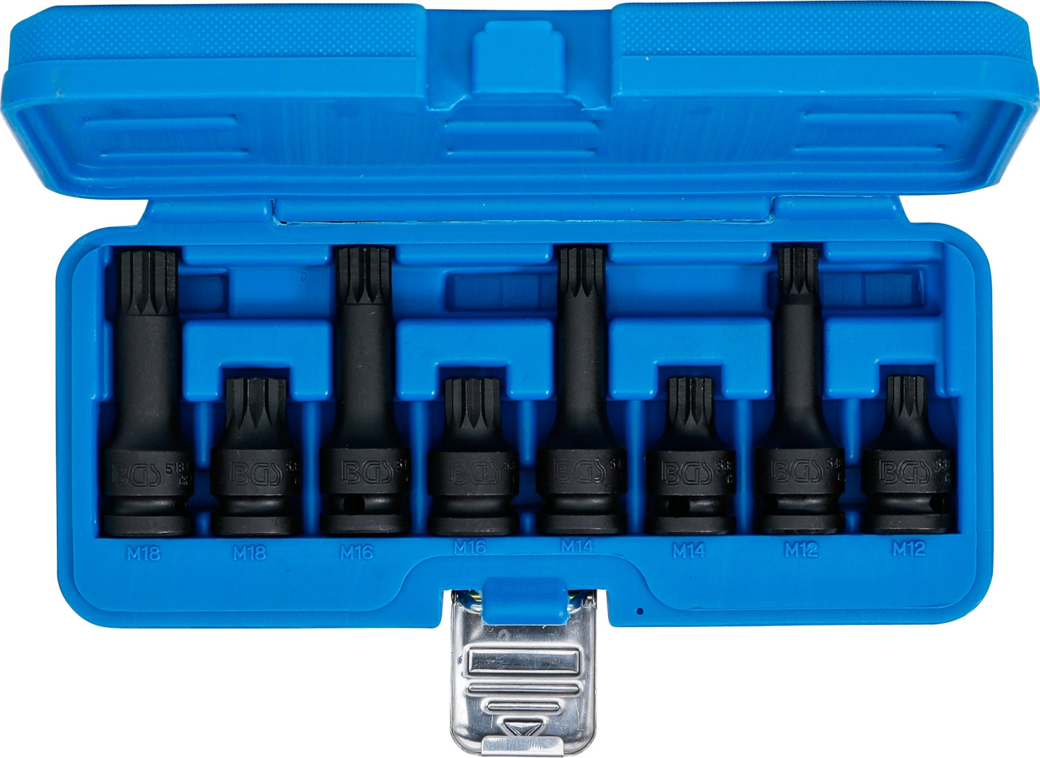BGS 5381 IMPACT Satz Nüsse Vielzahn XZN M12 - M18 Antrieb 12,5mm (1/2")