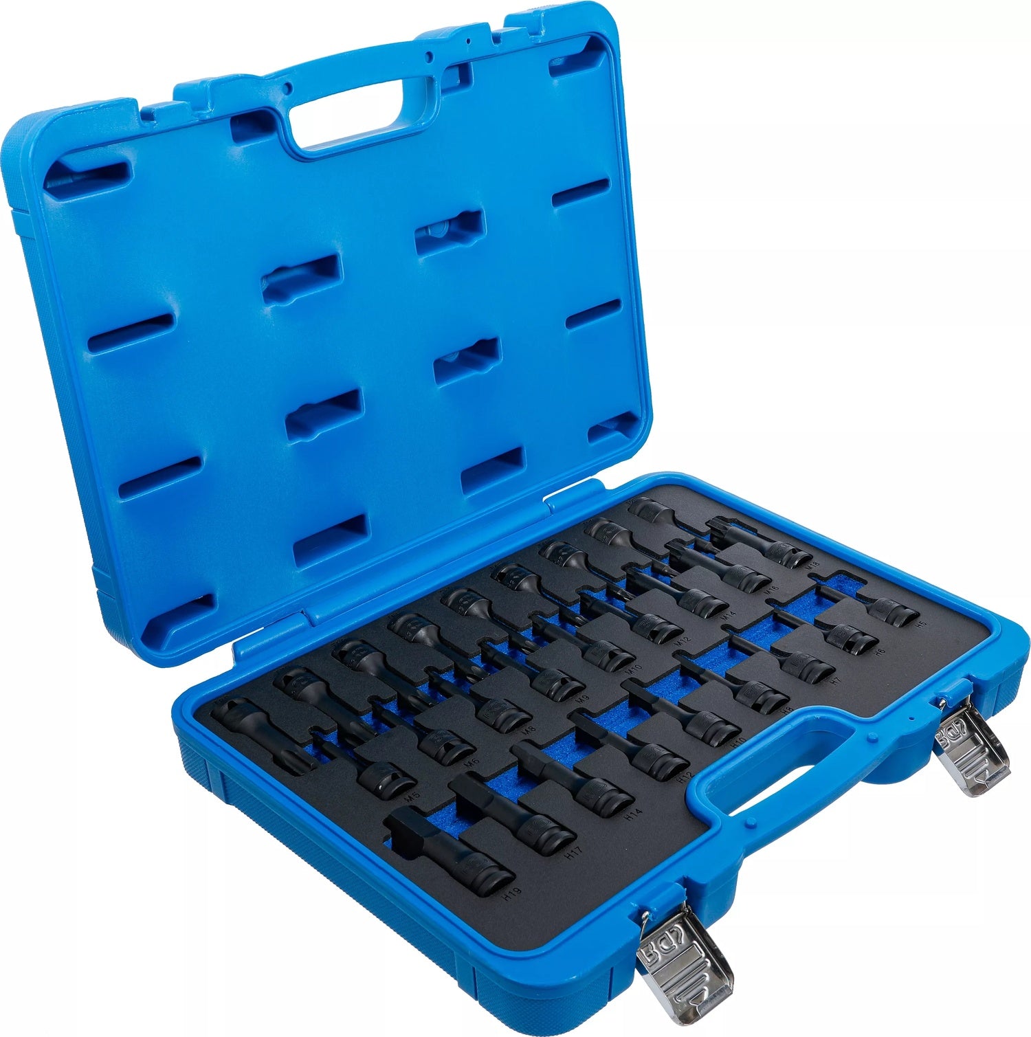 BGS 5484 Satz Kraft Biteinsätze T-Profil (für Torx) Innensechskant Innenvielzahn (für XZN) Antrieb 12,5mm (1/2")