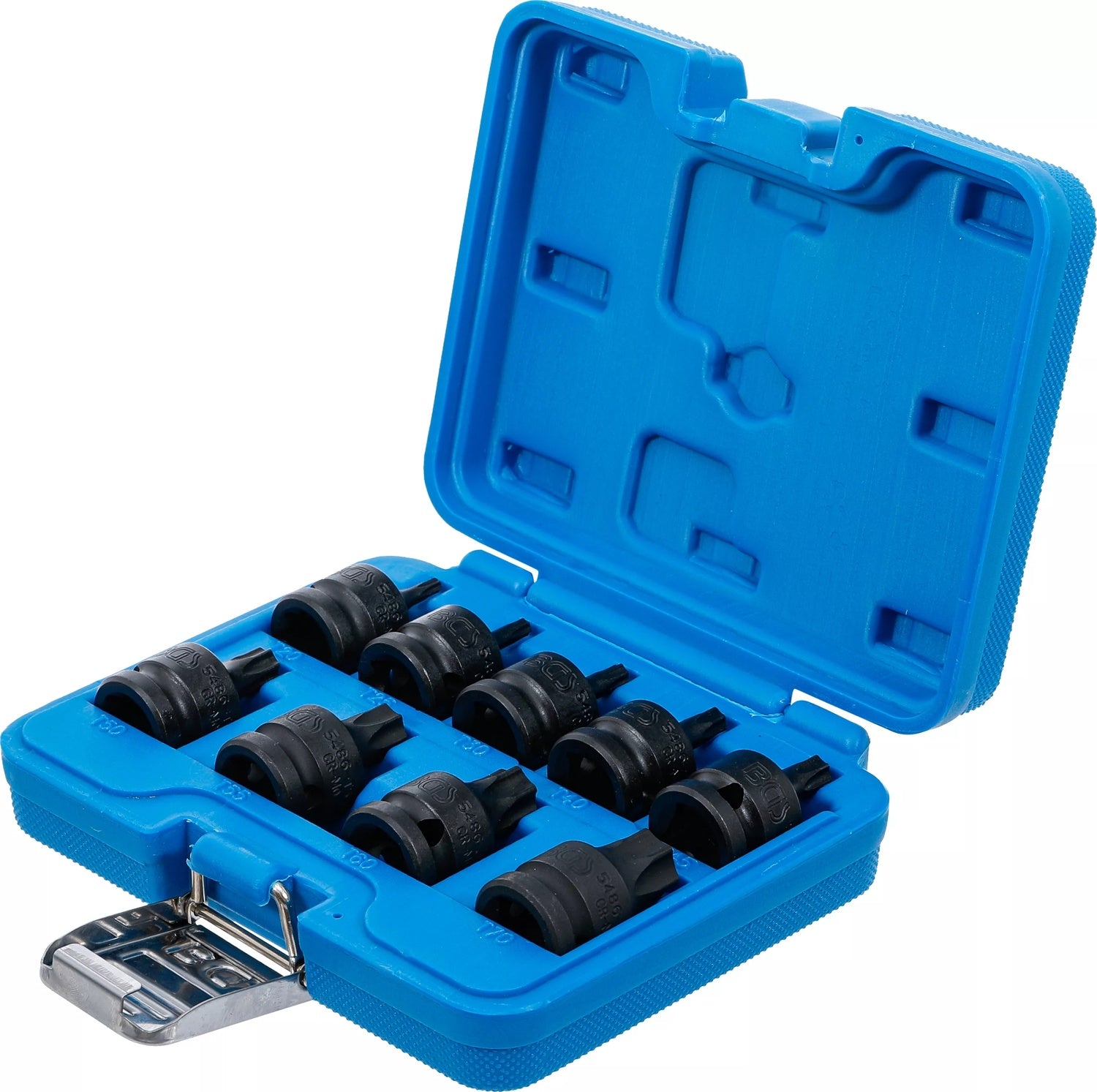 BGS 5486 Satz Torx Einsätze für Schlagschrauber Antrieb 12,5mm (1/2") 9 teilig