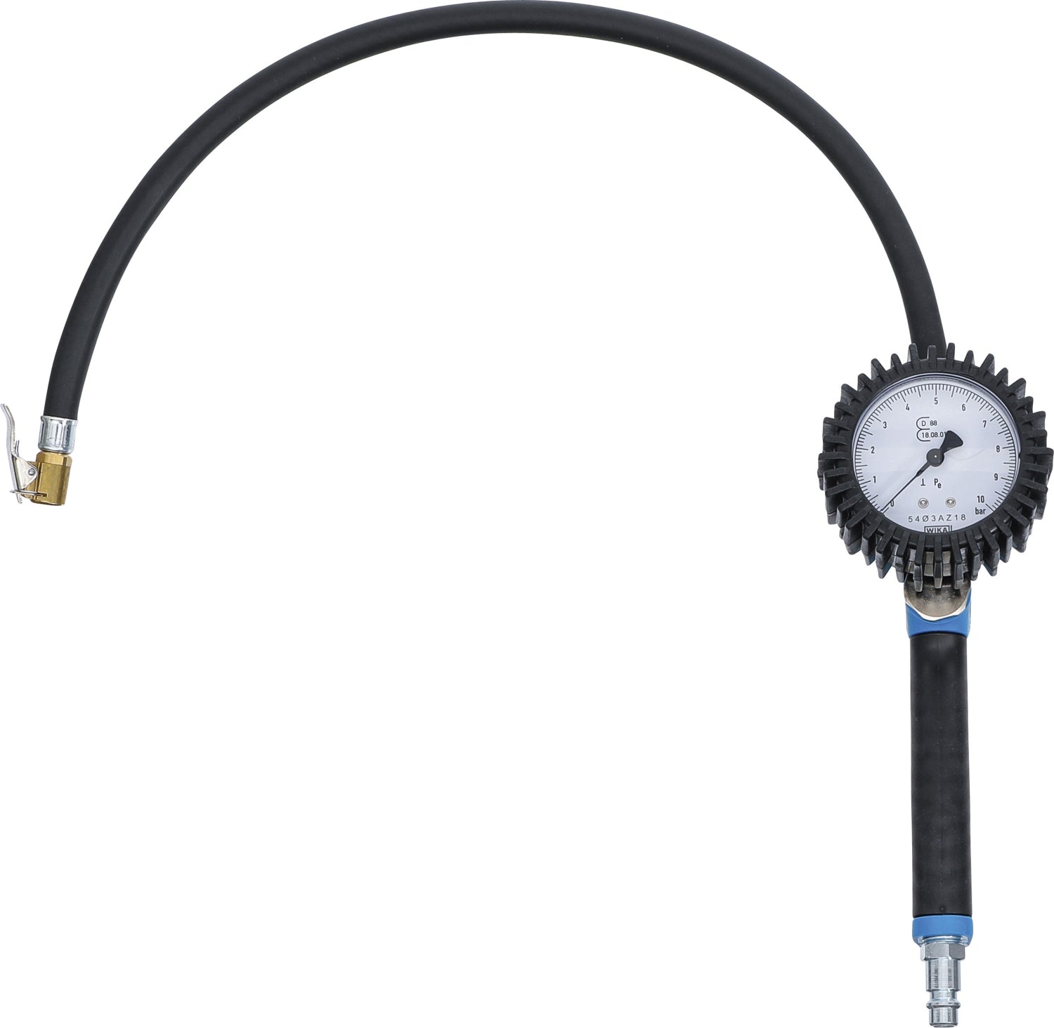 BGS 55410 Druckluft Reifenfüllpistole Reifenfüller geeicht 0 - 10 bar Füllschlauchs ca. 540mm