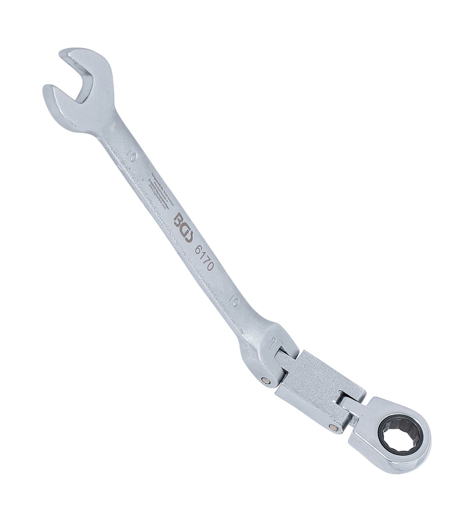 BGS 6170 Doppelgelenk Ratschenringmaulschlüssel abwinkelbar SW 10mm metrische Ausführung