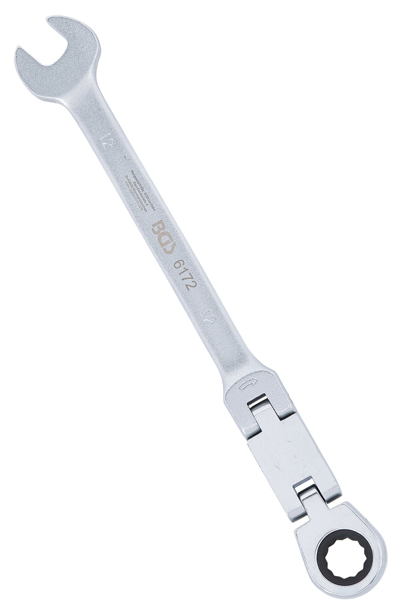 BGS 6172 Doppelgelenk Ratschenringmaulschlüssel abwinkelbar SW 12mm metrische Ausführung