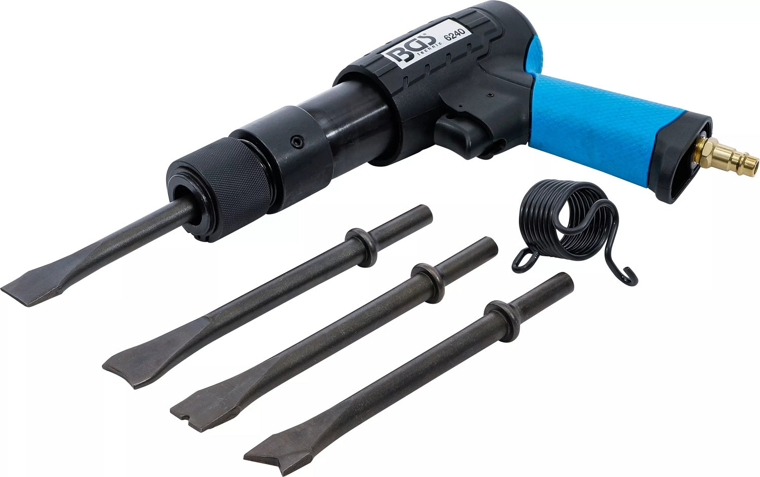 BGS 6240 Satz Druckluft Meißelhammer mit Schnelllösefutter 10mm