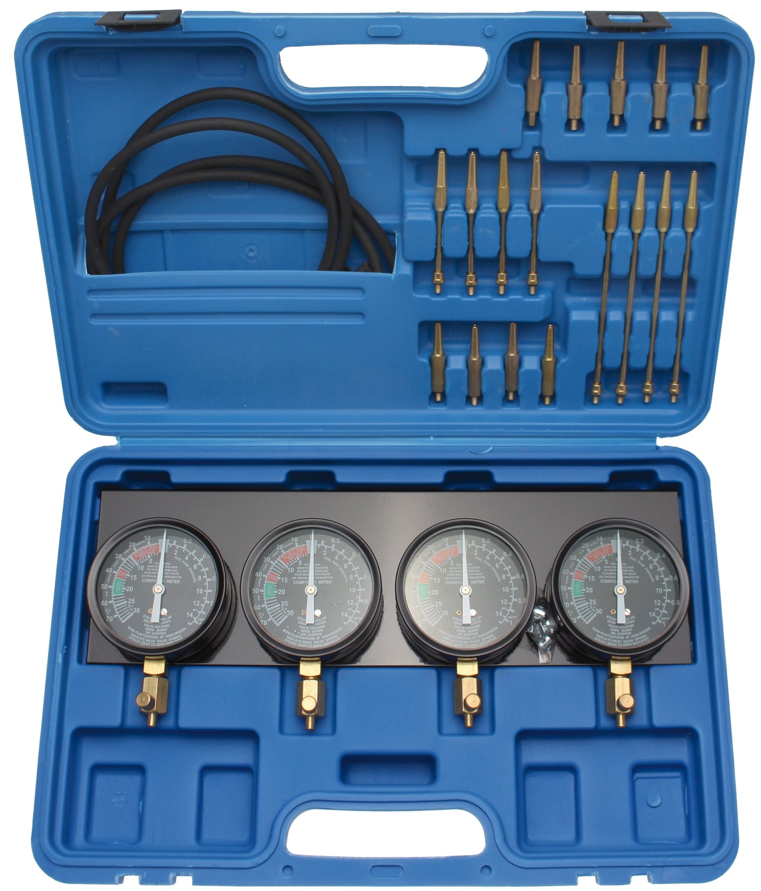BGS 62670 Synchrontester für Vergaser mit 4 Synchronuhren 29 teilig