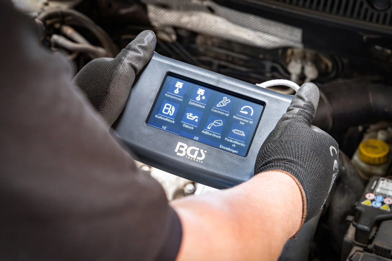 BGS 63410 Digitaler Drucktester Kompressionstester Diagnose Digitalanzeige