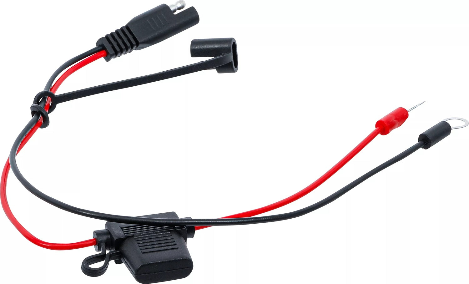 BGS 63506-1 Batteriepolklemmen mit Flachstecksicherung für Batterieladegerät 63506