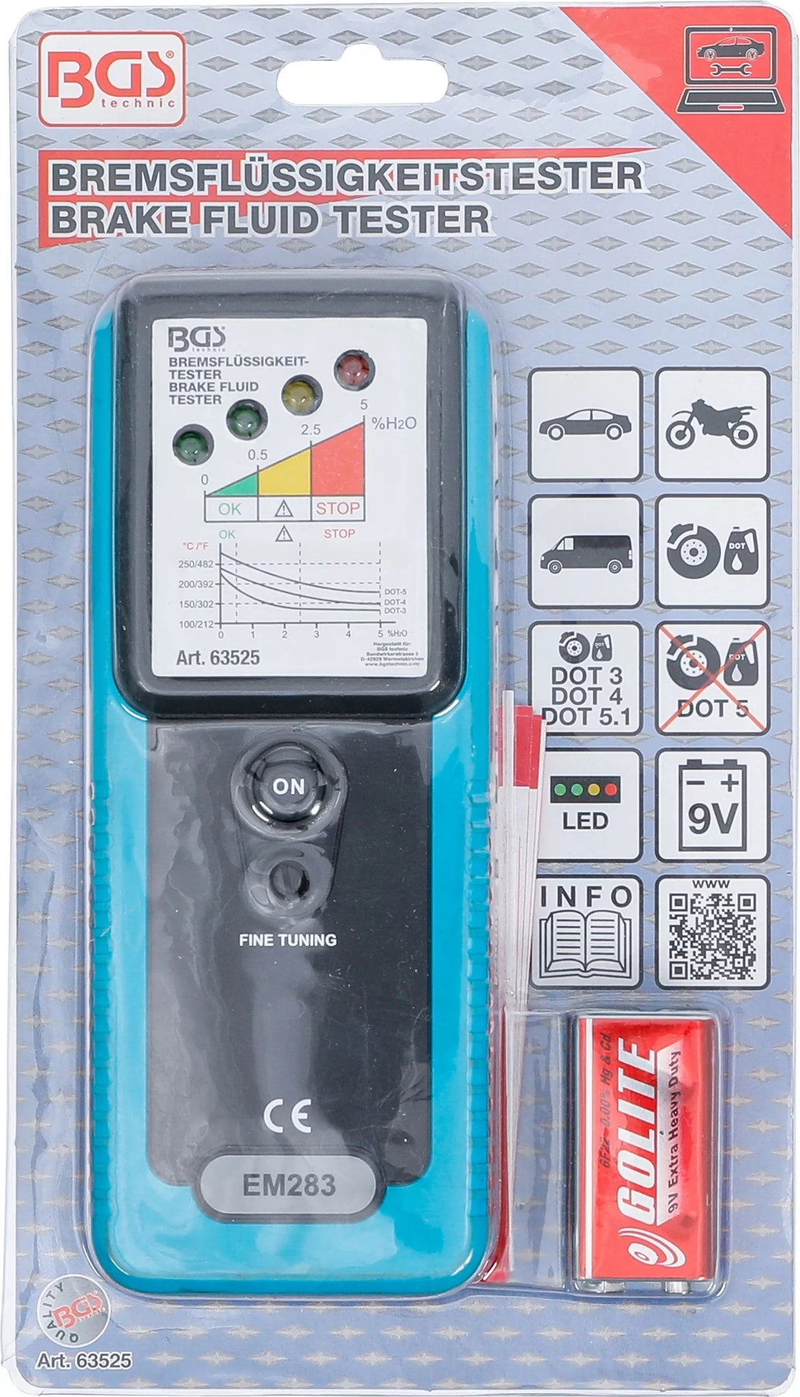 BGS 63525 Bremsflüssigkeitstester