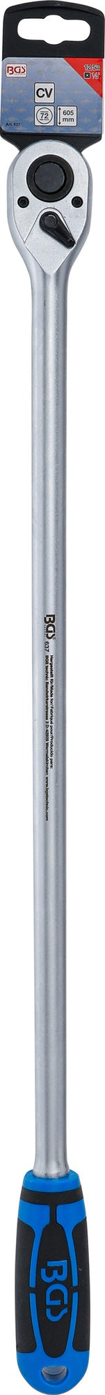 BGS 637 Umschaltknarre extra lang Länge 605mm Abtrieb 12,5mm (1/2")