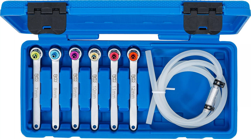 thumbnail image 2 of Toolzone 7pc Brake Clutch Bleeder Wrench Spanner Set – 12pt, 7-8-9-10-11-12mm AU349 2 of 5