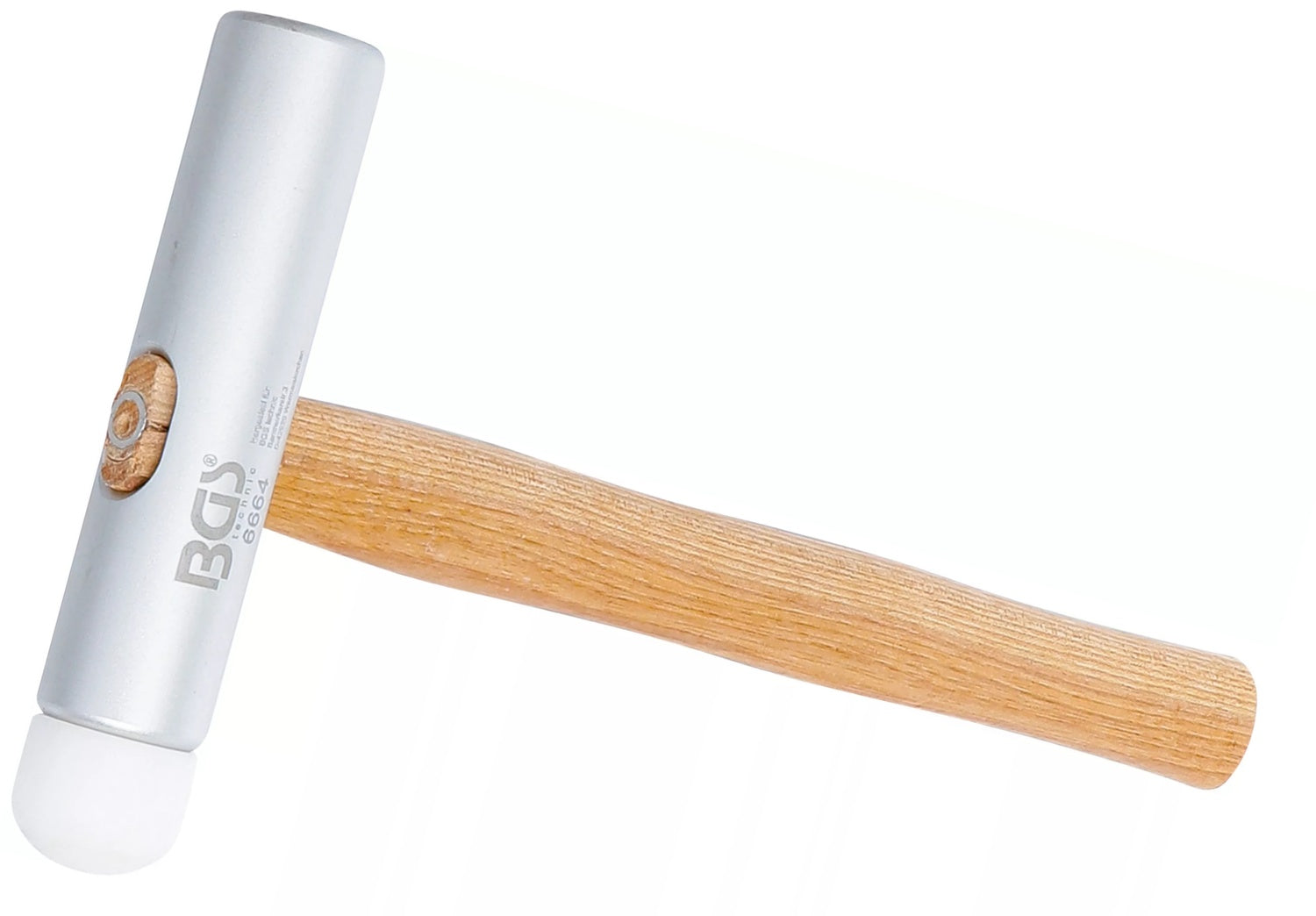 BGS 6664 Aluminium Kunststoff Hammer Holzstiehl extra langer Kopf