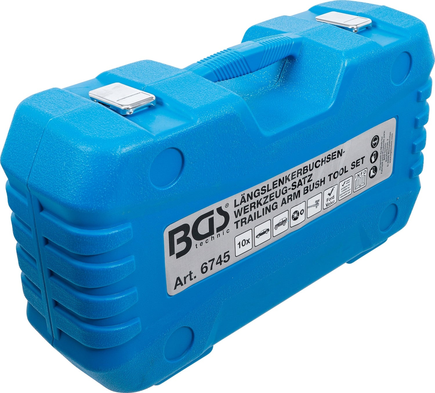 BGS 6745 Satz Werkzeug zum Ersetzen der hinteren Längslenkerbuchsen für Ford und Volvo