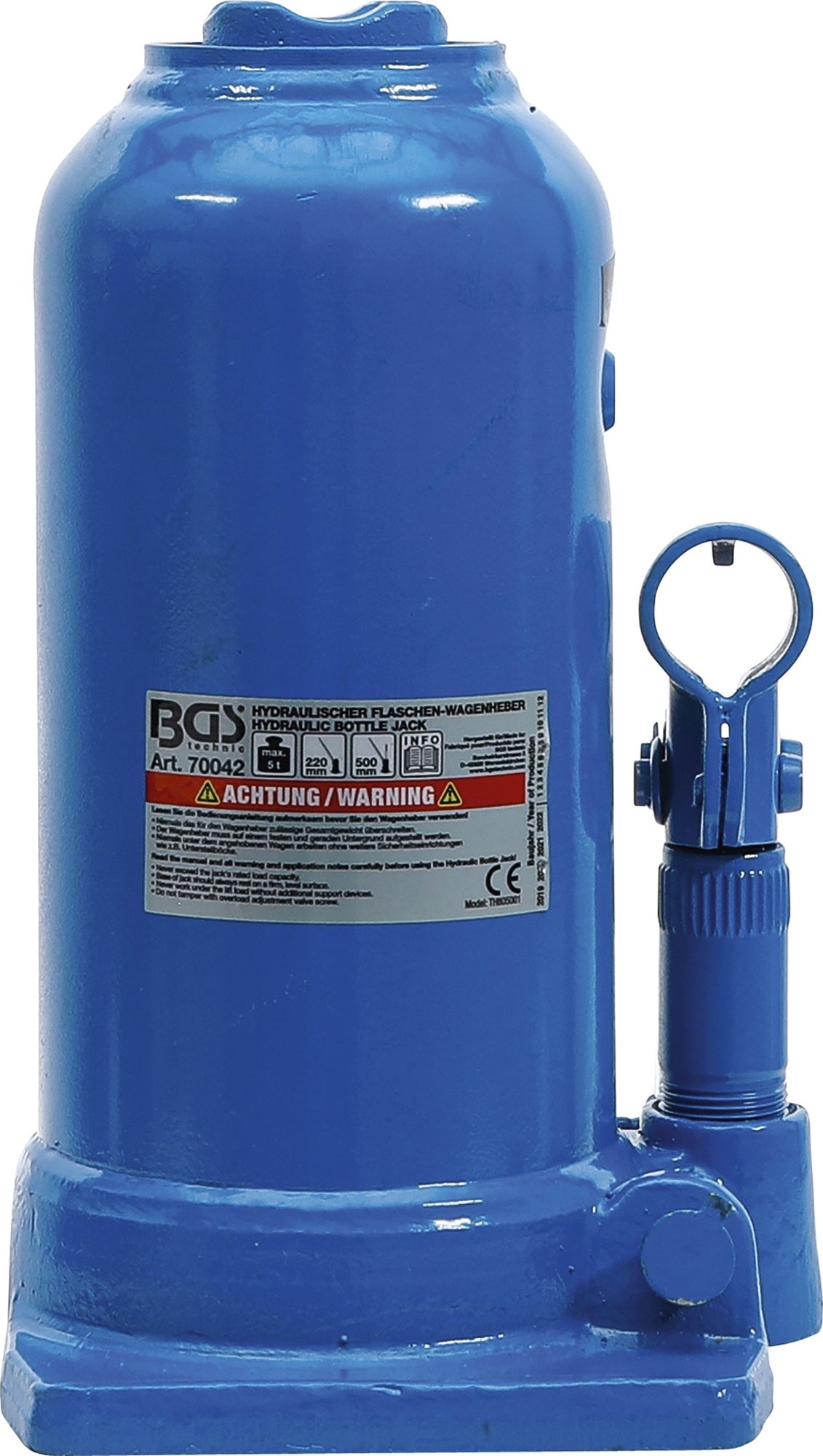 BGS 70042 Hydraulischer Wagenheber Flaschenheber für hohe Fahrzeuggewichte 5t