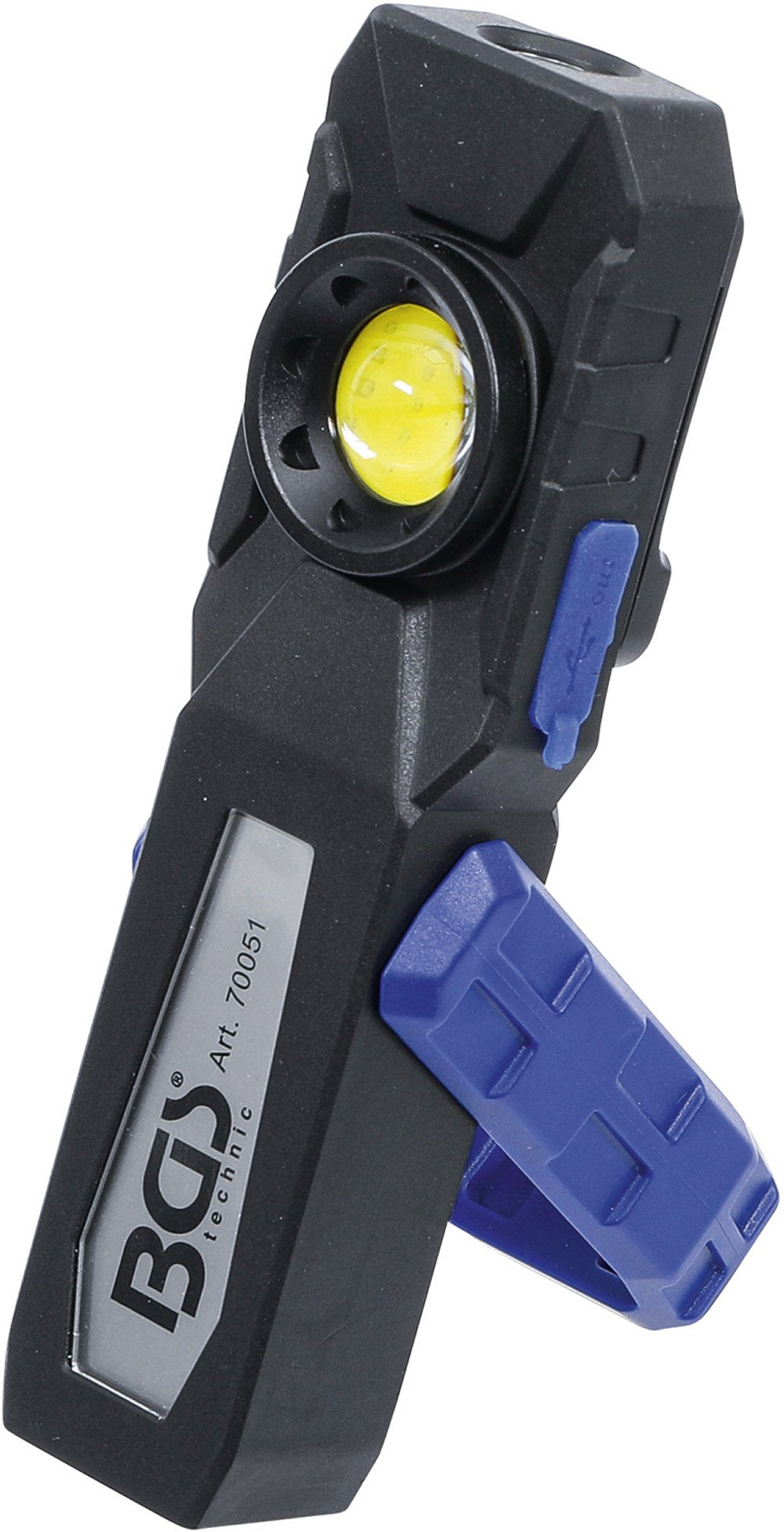 BGS 70051 COB LED Werkstattleuchte mit Magnet und Haken klappbar